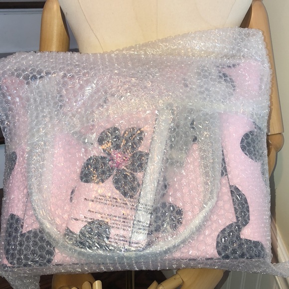 SEE KATE SPADE HIBISCUS BAG FOR SALE - KATE SPADE Pink Hibiscus Card Holder NWOT - Picture 12 of 15